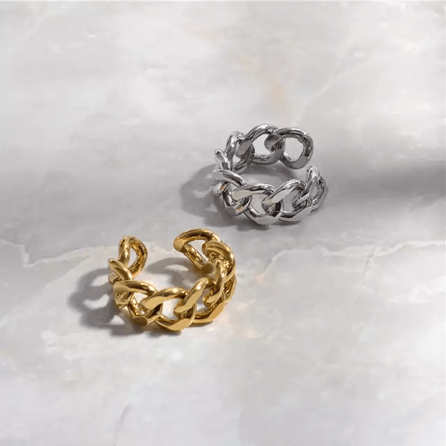 Link Up Rings- Gold and Silver - Trendznstuff