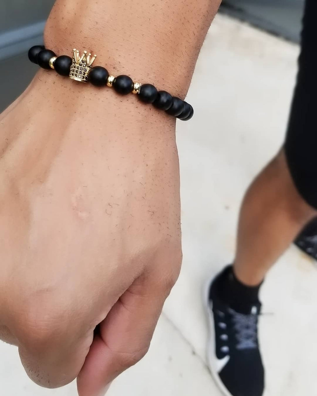 Men's Natural Stone Charm Bracelet - Trendznstuff
