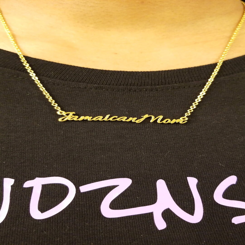 Jamaican Mom Necklace- 18k Gold Plated - Trendznstuff